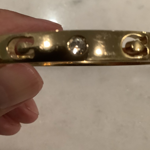 Coach Gold-Tone Bracelet with Crystal Accents, Brand New - Picture 3 of 3